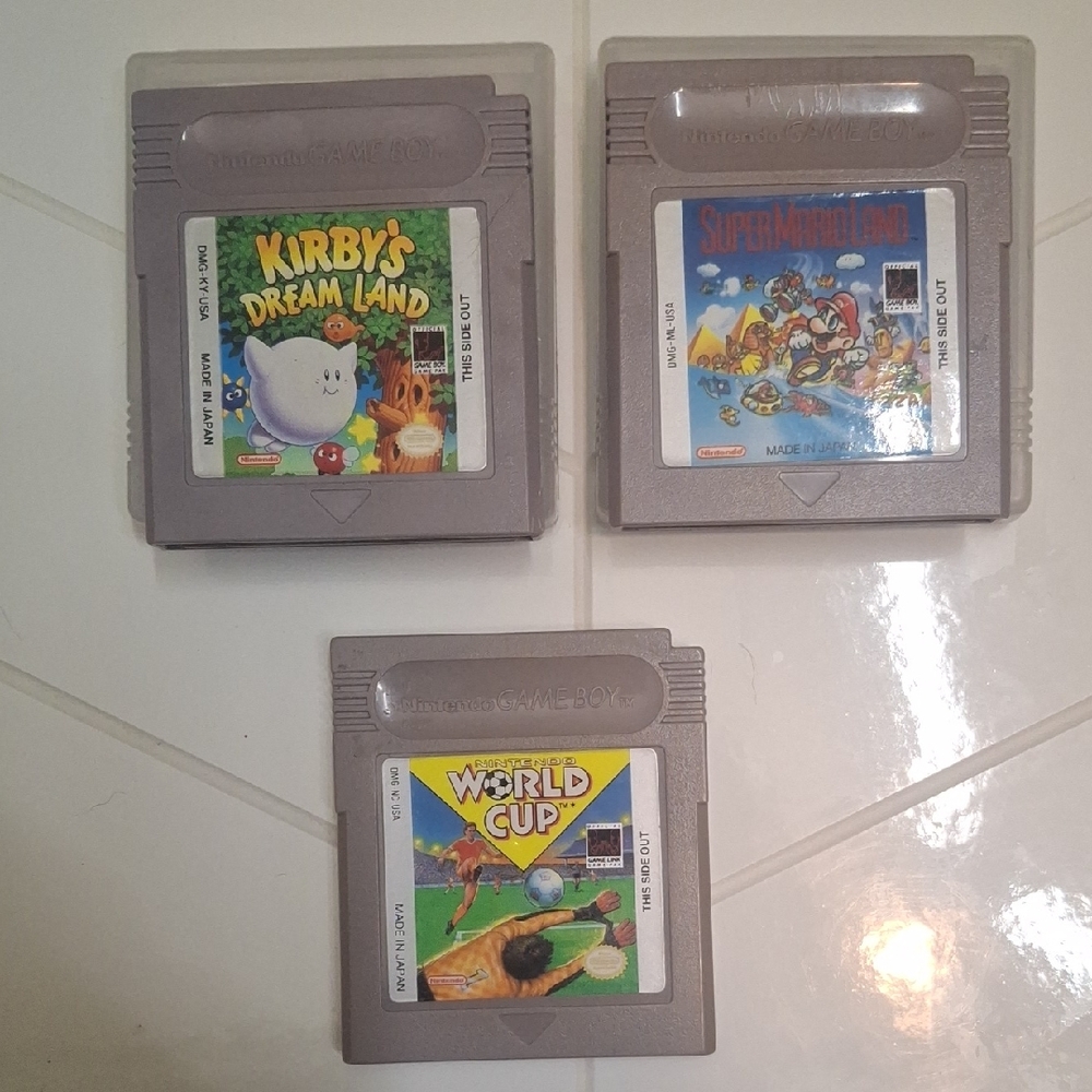 Nintendo Game Boy Cartridge Trio - Gray